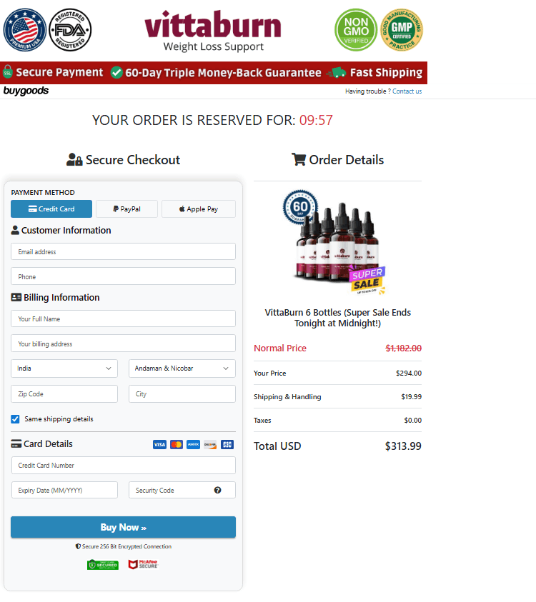 Vittaburn Secure-Checkout